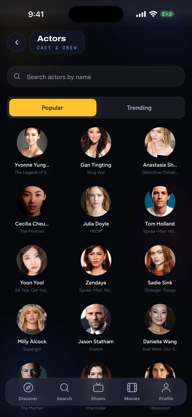 TVTracker: Follow the cast, not just the credits.